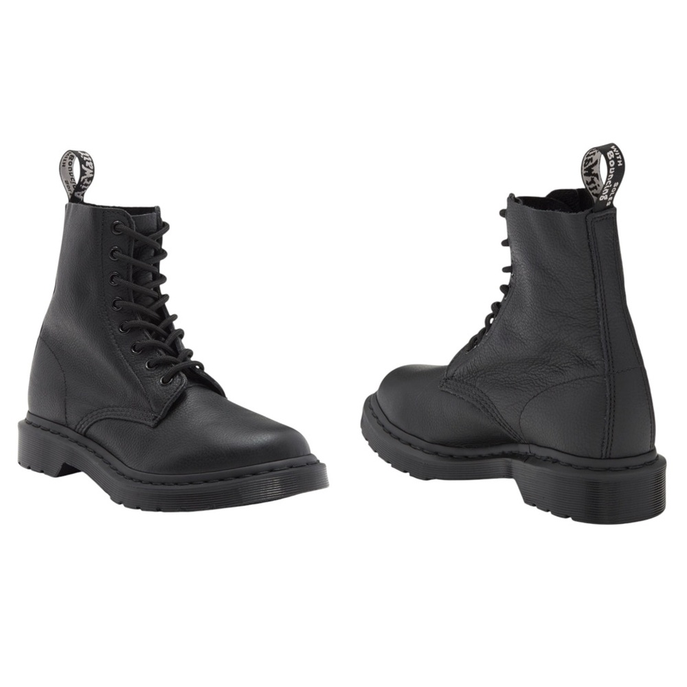 Dr. Doc Martens 1460 Pascal Mono Black Lace Up Boots 8-Hole 6 7 - Picture 11 of 12